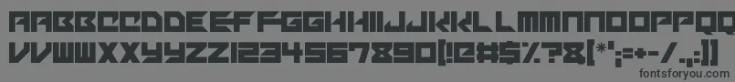 Mechacubes Font – Black Fonts on Gray Background