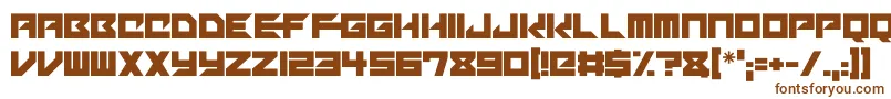 Шрифт Mechacubes – коричневые шрифты на белом фоне