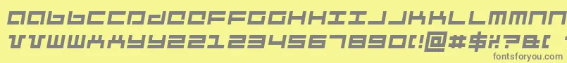 mechai Font – Gray Fonts on Yellow Background