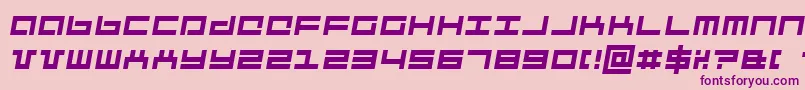 mechai Font – Purple Fonts on Pink Background