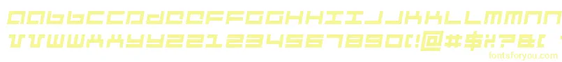 mechai Font – Yellow Fonts on White Background