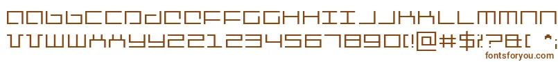 Шрифт mechan – коричневые шрифты