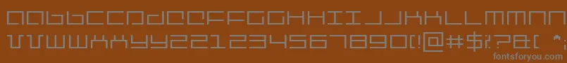 Шрифт mechan – серые шрифты на коричневом фоне