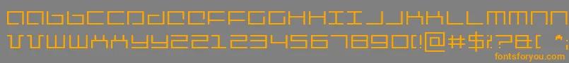 Шрифт mechan – оранжевые шрифты на сером фоне