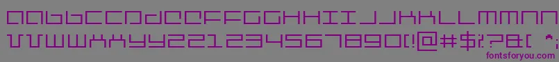 mechan Font – Purple Fonts on Gray Background