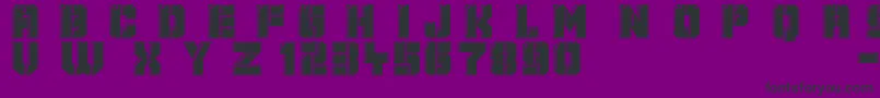 Mechanical Animals Font – Black Fonts on Purple Background