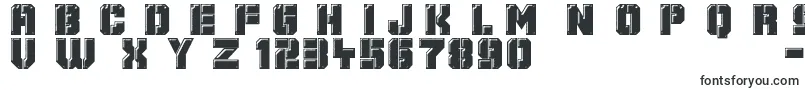 Шрифт Mechanical Animals – объёмные шрифты