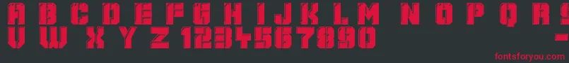 Mechanical Animals Font – Red Fonts on Black Background