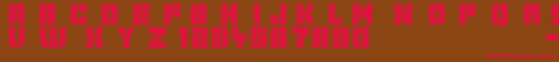 Mechanical Animals Font – Red Fonts on Brown Background
