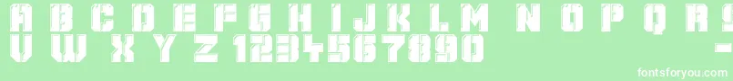 フォントMechanical Animals – 緑の背景に白い文字