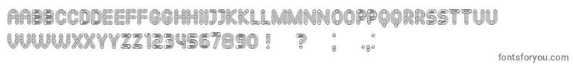 Mechanismo Font – Gray Fonts on White Background