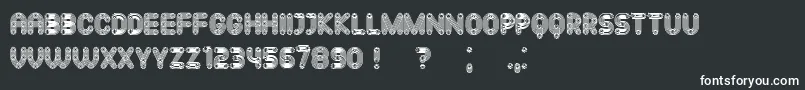 Mechanismo Font – White Fonts on Black Background