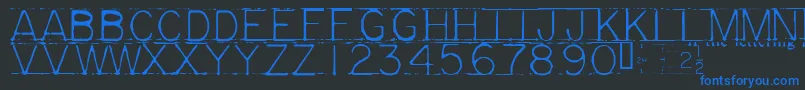 MECHF    Font – Blue Fonts on Black Background