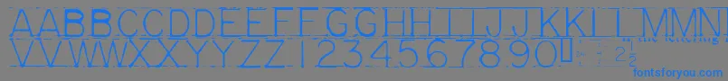 MECHF    Font – Blue Fonts on Gray Background