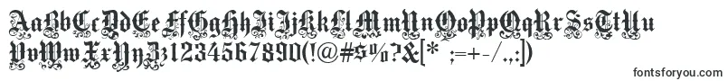 Шрифт Medici Text – готические шрифты