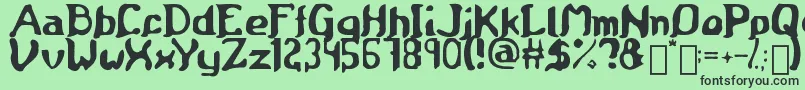 More about Medieval Scroll of Wisdom Font Medieval Scroll of Wisdom Font – Black Fonts on Green Background