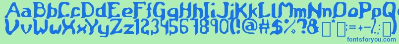 More about Medieval Scroll of Wisdom Font Medieval Scroll of Wisdom Font – Blue Fonts on Green Background