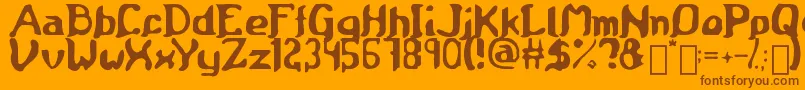 More about Medieval Scroll of Wisdom Font Medieval Scroll of Wisdom Font – Brown Fonts on Orange Background