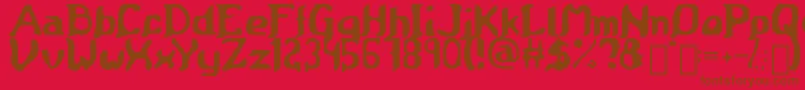 Medieval Scroll of Wisdom Font – Brown Fonts on Red Background