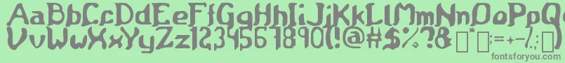 Medieval Scroll of Wisdom Font – Gray Fonts on Green Background