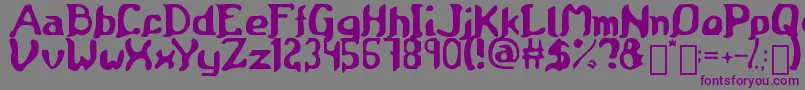 Medieval Scroll of Wisdom Font – Purple Fonts on Gray Background