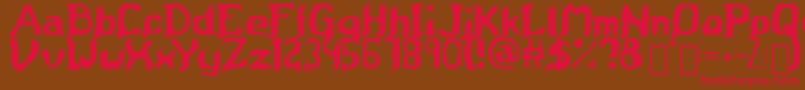 Medieval Scroll of Wisdom Font – Red Fonts on Brown Background