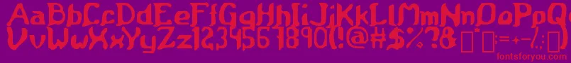 Medieval Scroll of Wisdom Font – Red Fonts on Purple Background