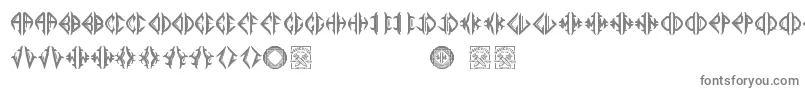 Mediogramo-Schriftart – Graue Schriften auf weißem Hintergrund