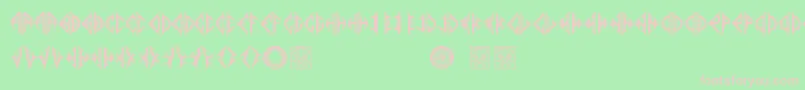 Mediogramo Font – Pink Fonts on Green Background