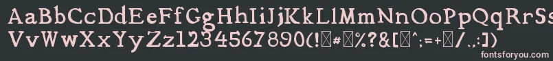 Mediqua Font – Pink Fonts on Black Background