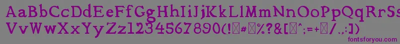 Шрифт Mediqua – фиолетовые шрифты на сером фоне