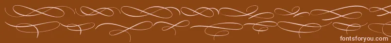 MedishDeco PERSONAL USE ONLY-Schriftart – Rosa Schriften auf braunem Hintergrund