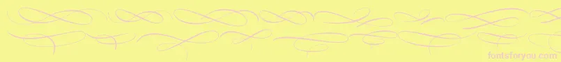 MedishDeco PERSONAL USE ONLY Font – Pink Fonts on Yellow Background