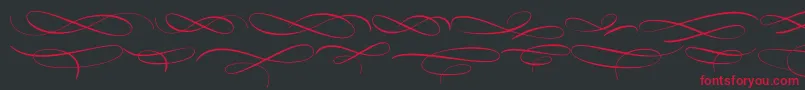 MedishDeco PERSONAL USE ONLY Font – Red Fonts on Black Background