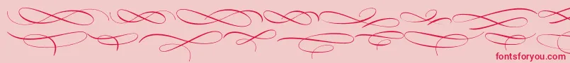 MedishDeco PERSONAL USE ONLY Font – Red Fonts on Pink Background