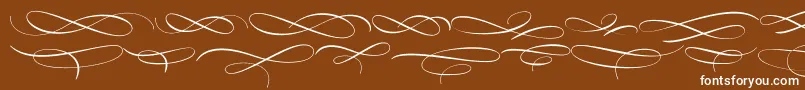フォントMedishDeco PERSONAL USE ONLY – 茶色の背景に白い文字