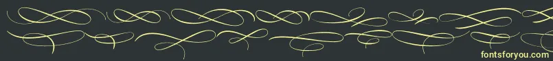 MedishDeco PERSONAL USE ONLY Font – Yellow Fonts on Black Background