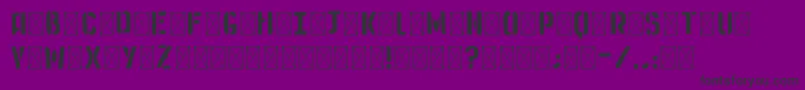 Medistencil Font – Black Fonts on Purple Background
