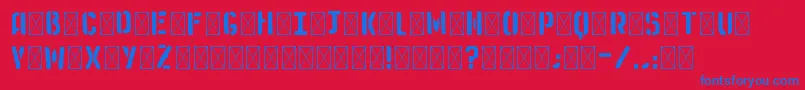 Шрифт Medistencil – синие шрифты на красном фоне