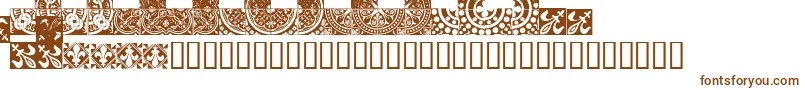 Шрифт MEDITI   – коричневые шрифты на белом фоне