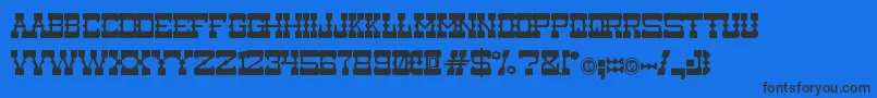 Medium Rare Font – Black Fonts on Blue Background