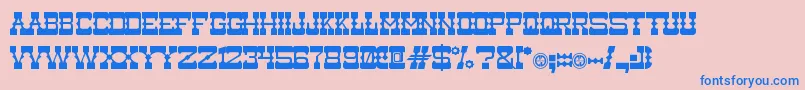 Medium Rare Font – Blue Fonts on Pink Background