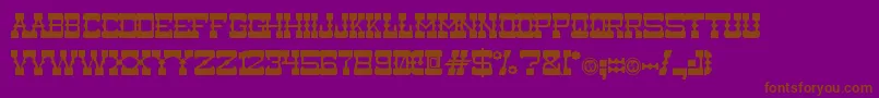 Medium Rare Font – Brown Fonts on Purple Background