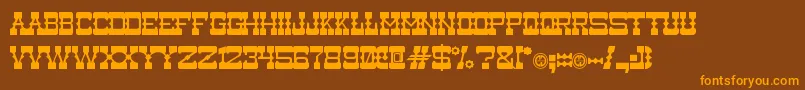 Medium Rare Font – Orange Fonts on Brown Background