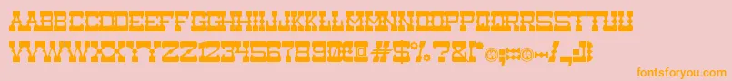 Medium Rare Font – Orange Fonts on Pink Background