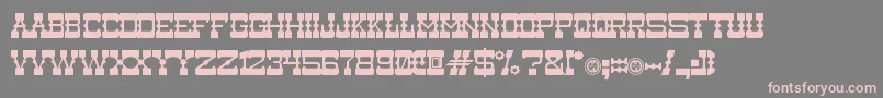 Medium Rare Font – Pink Fonts on Gray Background