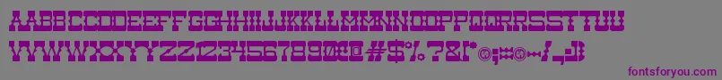 Medium Rare-fontti – violetit fontit harmaalla taustalla