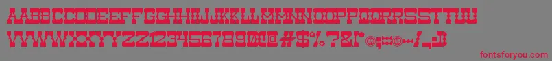 Medium Rare Font – Red Fonts on Gray Background