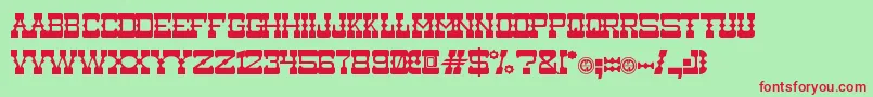 Medium Rare Font – Red Fonts on Green Background