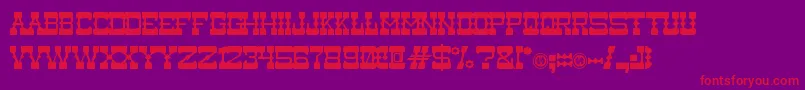 Medium Rare Font – Red Fonts on Purple Background